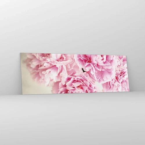 Obraz na szkle - W różowym przepychu - 90x30 cm
