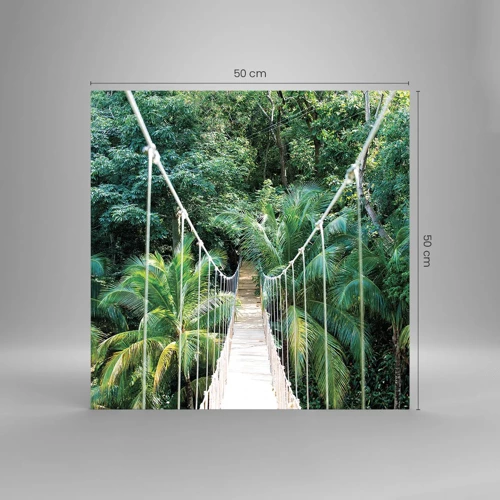 Obraz na szkle - Welcome to the jungle! - 50x50 cm