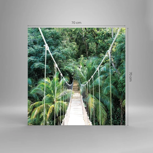 Obraz na szkle - Welcome to the jungle! - 70x70 cm