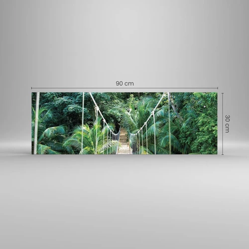 Obraz na szkle - Welcome to the jungle! - 90x30 cm
