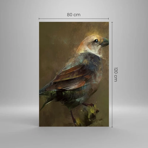 Obraz na szkle - Wróbelek, ptaszyna niewielka - 80x120 cm