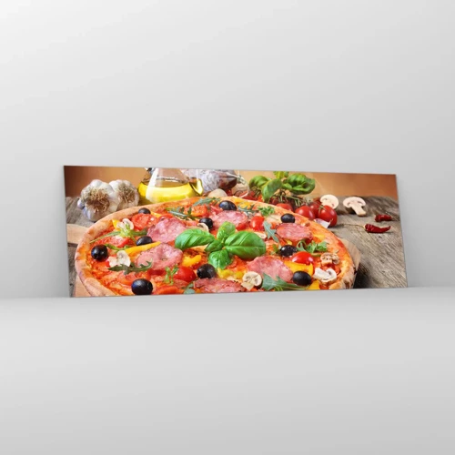 Obraz na szkle - Z prawdziwie włoskim smakiem - 90x30 cm