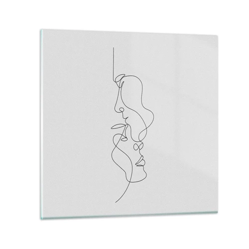 Obraz na szkle - Żar rzewnych żądz - 70x70 cm