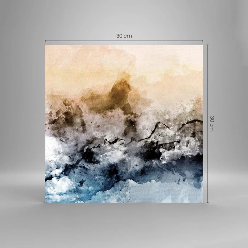 Obraz na szkle - Zatopione w tumanie mgły - 30x30 cm