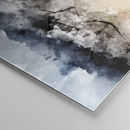 Obraz na szkle - Zatopione w tumanie mgły - 50x50 cm