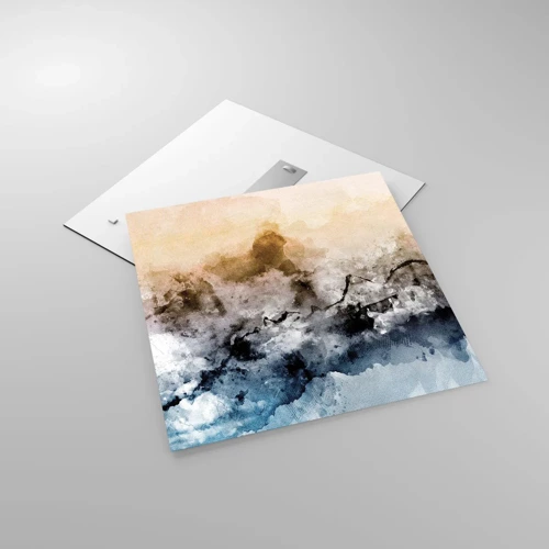 Obraz na szkle - Zatopione w tumanie mgły - 60x60 cm