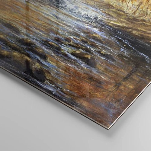 Obraz na szkle - Złoty potok - 120x80 cm