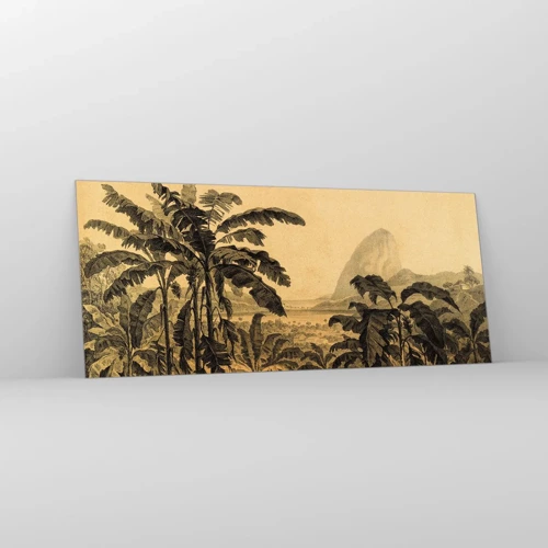 Obraz na szkle - w kolonialnym klimacie - 120x50 cm