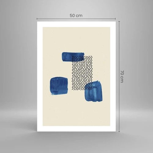 Plakat - Abstrakcyjny kwartet - 50x70 cm