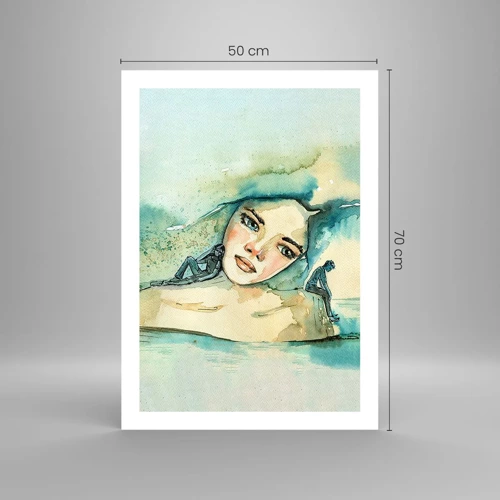 Plakat - Am I blue? - 50x70 cm