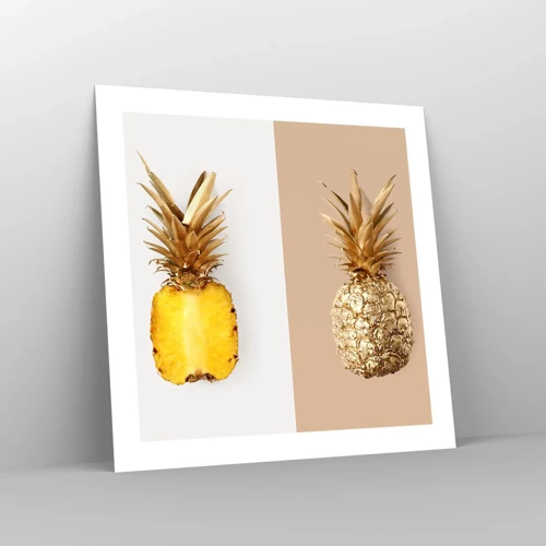 Plakat - Ananas dla nas - 50x50 cm