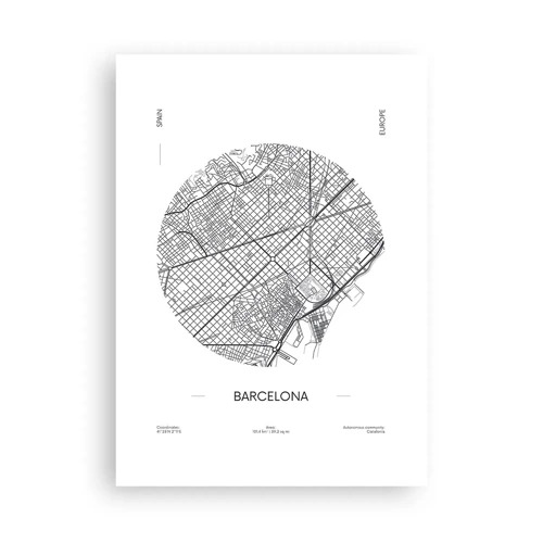 Plakat - Anatomia Barcelony - 50x70 cm