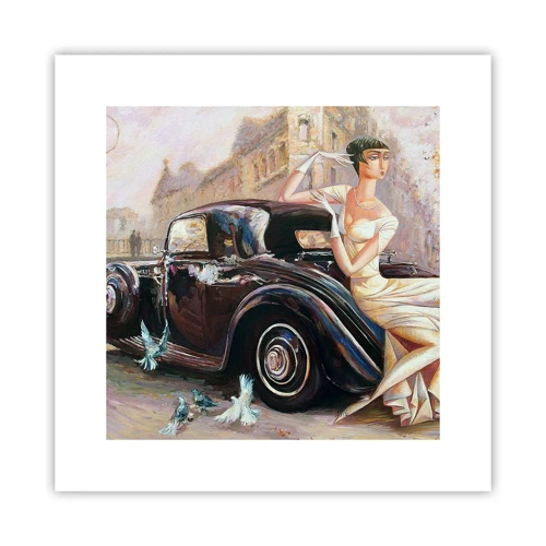 Plakat - Elegancja w stylu retro - 30x30 cm