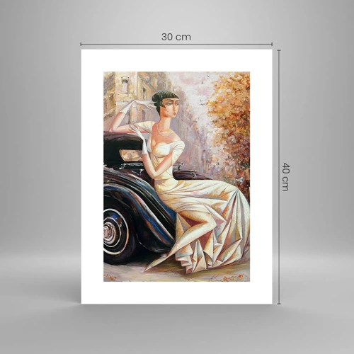 Plakat - Elegancja w stylu retro - 30x40 cm