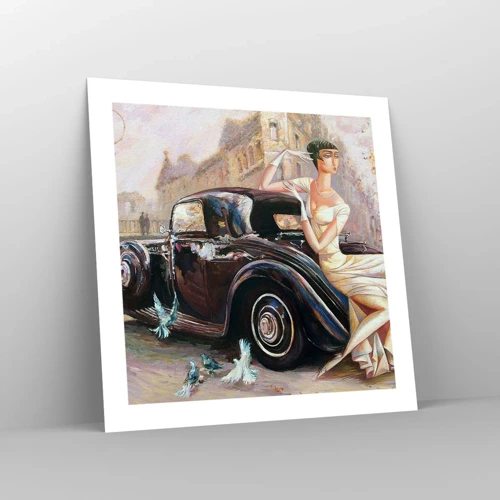 Plakat - Elegancja w stylu retro - 50x50 cm