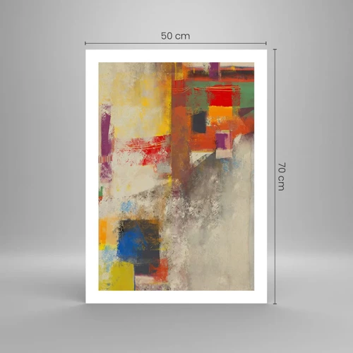 Plakat - Geometria barw - 50x70 cm