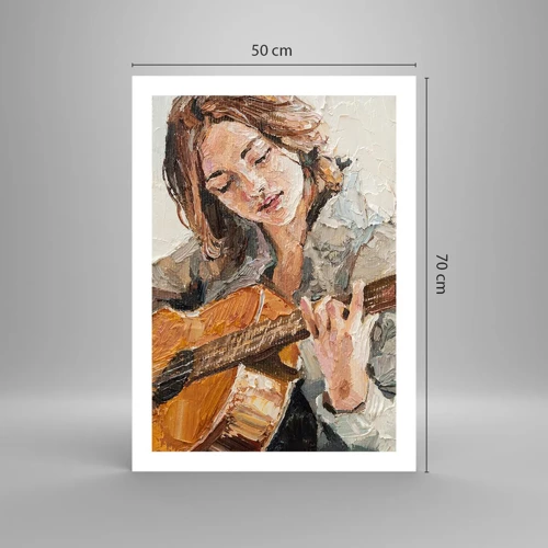 Plakat - Koncert na gitarę i dziewczęce serce - 50x70 cm