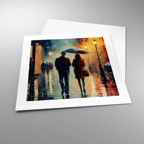 Plakat - Miejska love story - 40x40 cm