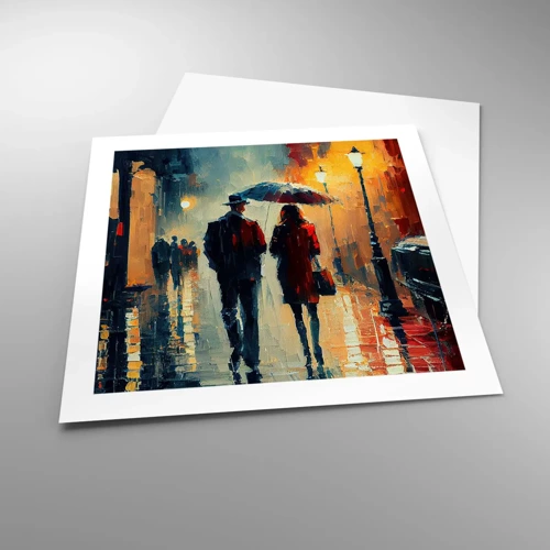 Plakat - Miejska love story - 50x50 cm