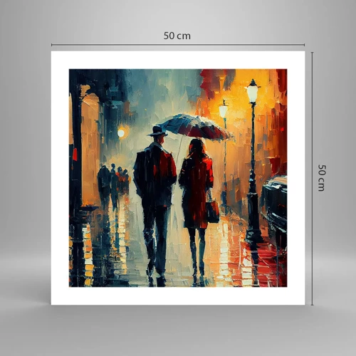 Plakat - Miejska love story - 50x50 cm