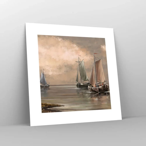 Plakat - Powrót żeglarzy - 30x30 cm