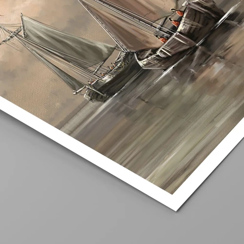 Plakat - Powrót żeglarzy - 40x40 cm