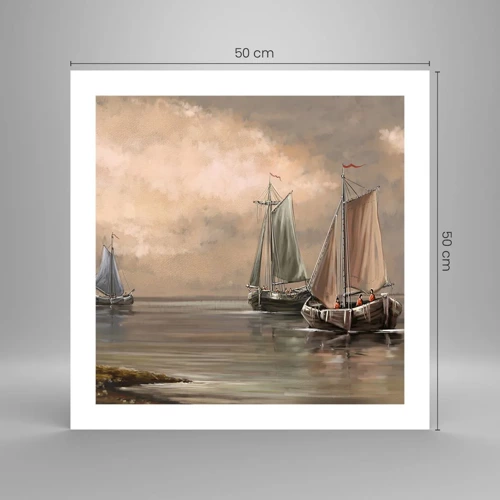 Plakat - Powrót żeglarzy - 50x50 cm
