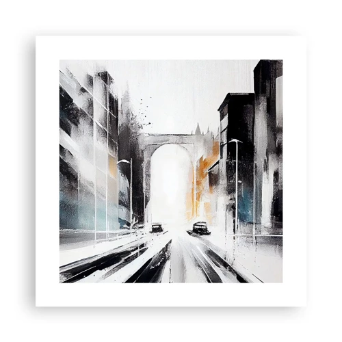 Plakat - Studium miasta: architektura i ruch - 40x40 cm