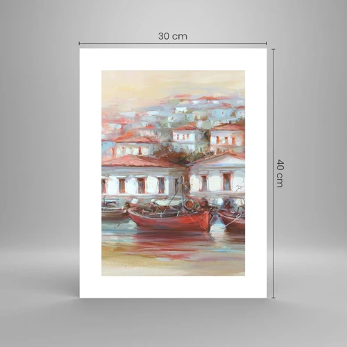 Plakat - Szczęśliwe miasteczko - 30x40 cm