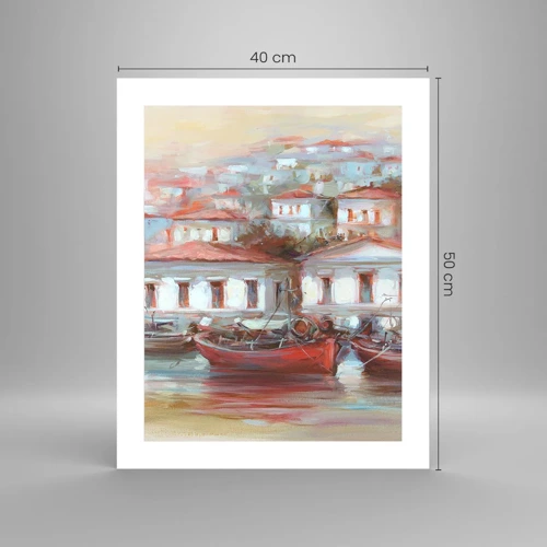 Plakat - Szczęśliwe miasteczko - 40x50 cm