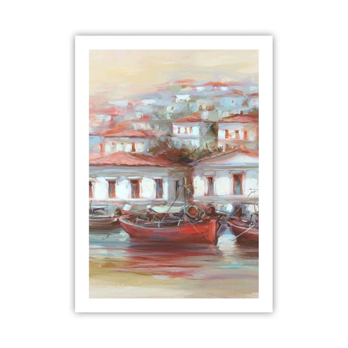 Plakat - Szczęśliwe miasteczko - 50x70 cm