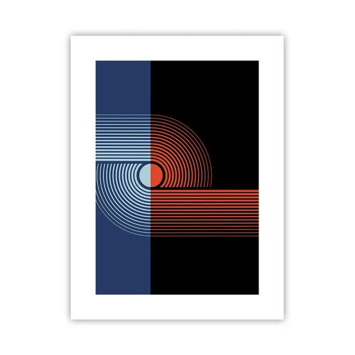 Plakat - W geometrycznym uścisku - 30x40 cm