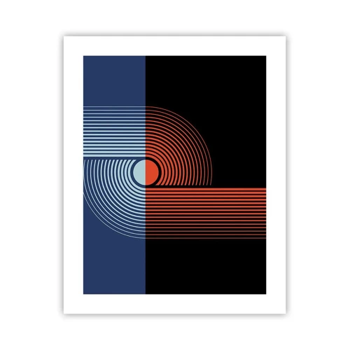 Plakat - W geometrycznym uścisku - 40x50 cm