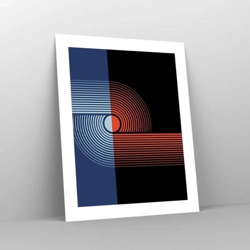 Plakat - W geometrycznym uścisku - 40x50 cm