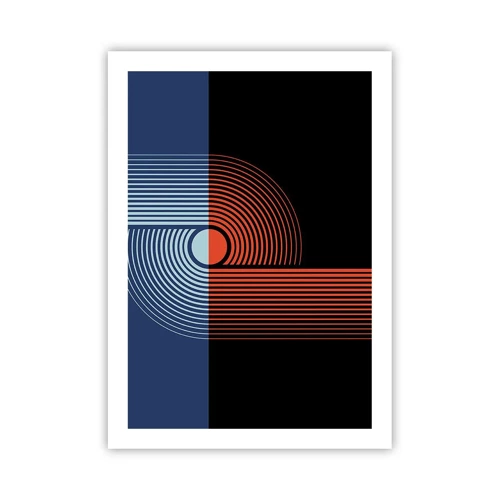 Plakat - W geometrycznym uścisku - 50x70 cm