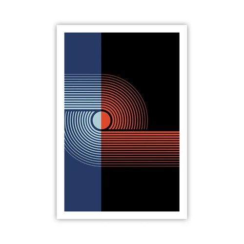 Plakat - W geometrycznym uścisku - 61x91 cm