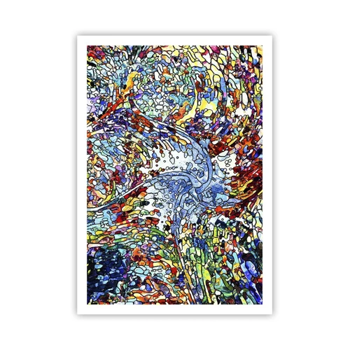 Plakat - Witraż kroplisty - 70x100 cm