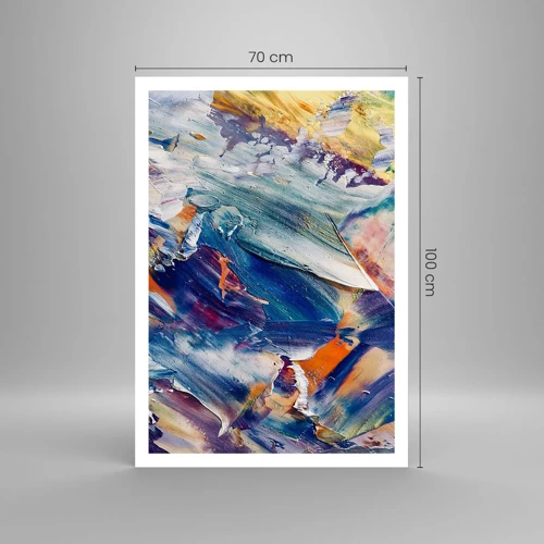 Plakat - Zamęt koloru - 70x100 cm