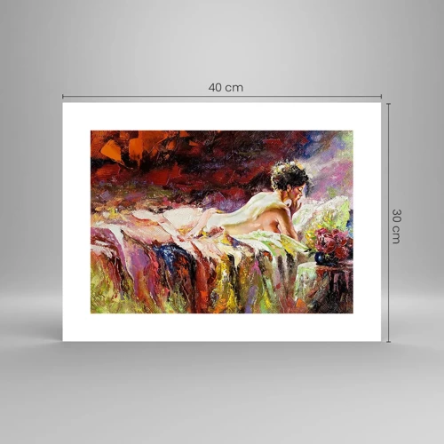 Plakat - Zamyślona Wenus - 40x30 cm