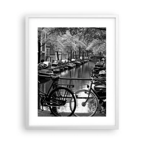 Plakat w białej ramie - Bardzo holenderski widok - 40x50 cm
