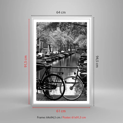 Plakat w białej ramie - Bardzo holenderski widok - 61x91 cm