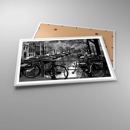 Plakat w białej ramie - Bardzo holenderski widok - 91x61 cm