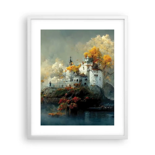 Plakat w białej ramie - Początek romantycznej opowieści - 40x50 cm