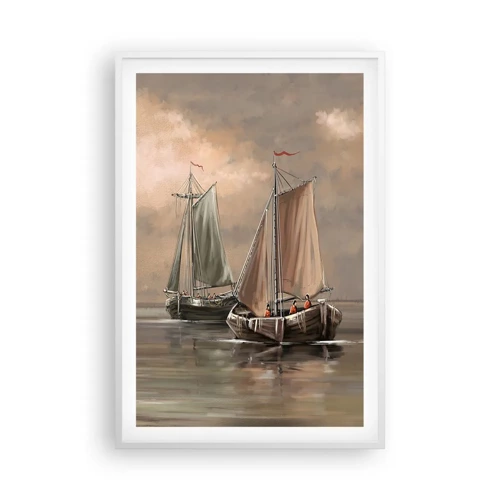 Plakat w białej ramie - Powrót żeglarzy - 61x91 cm