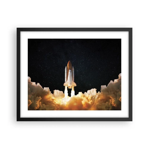 Plakat w czarnej ramie - Ad astra! - 50x40 cm