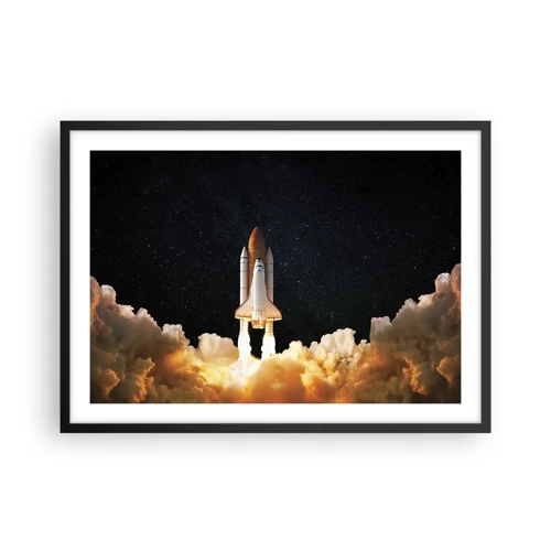 Plakat w czarnej ramie - Ad astra! - 70x50 cm