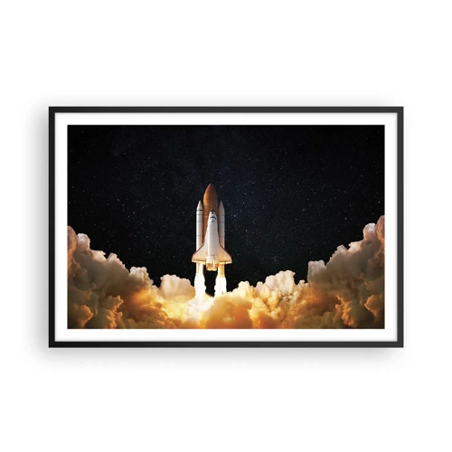 Plakat w czarnej ramie - Ad astra! - 91x61 cm