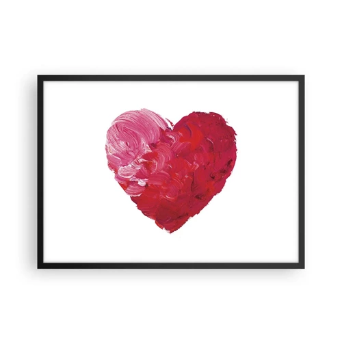 Plakat w czarnej ramie - All you need is love - 70x50 cm