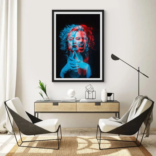 Plakat w czarnej ramie - Alter ego - 50x70 cm