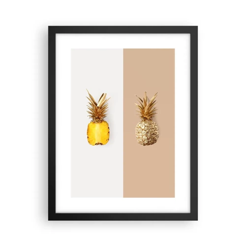 Plakat w czarnej ramie - Ananas dla nas - 30x40 cm